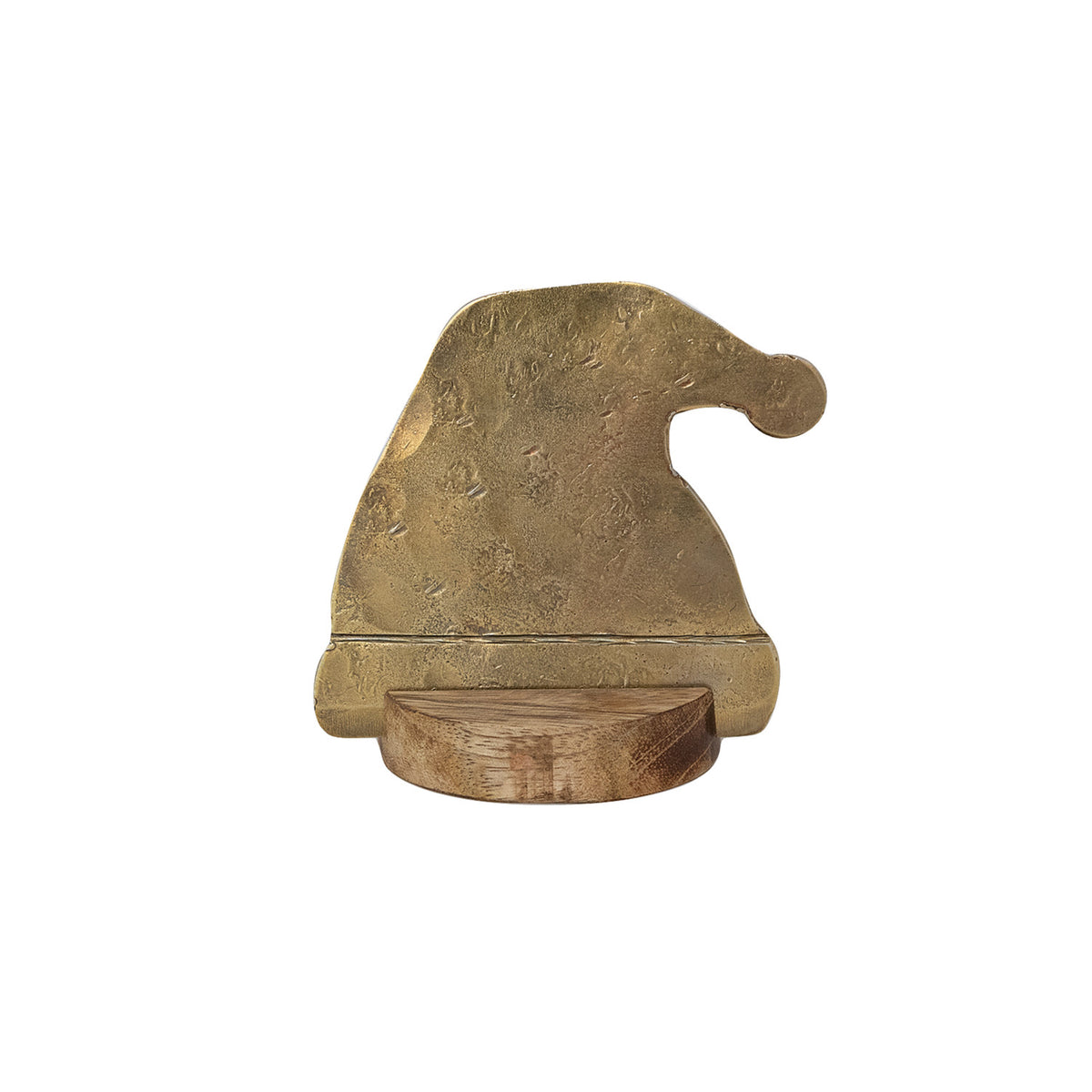 Santa Hat Shaped Cheese Knife & Mango Wood Stand
