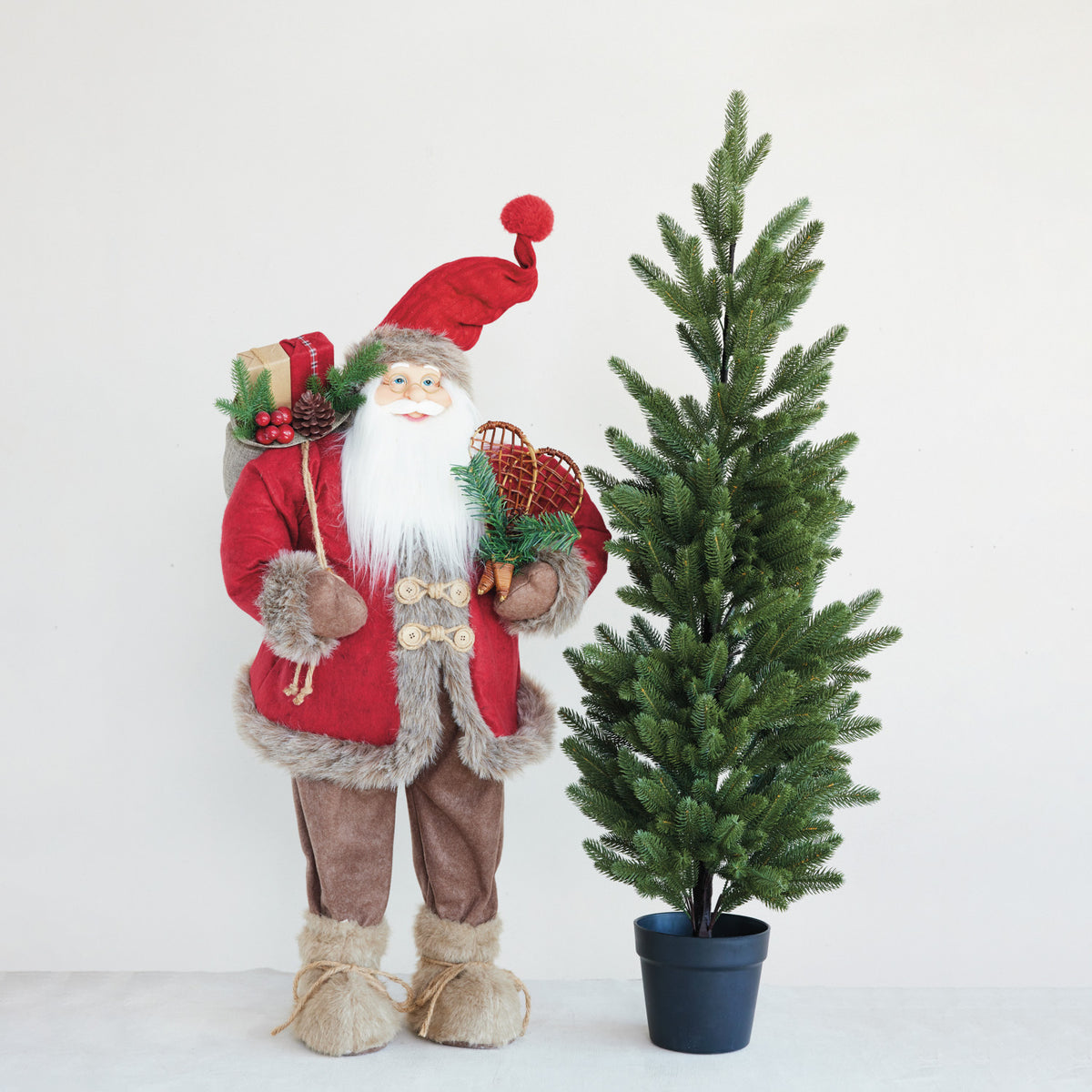 Santa With Snowshoes