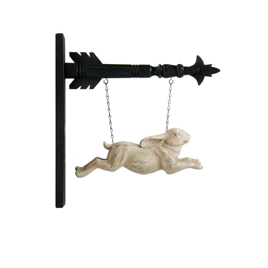 Running Rabbit Hanging Sign