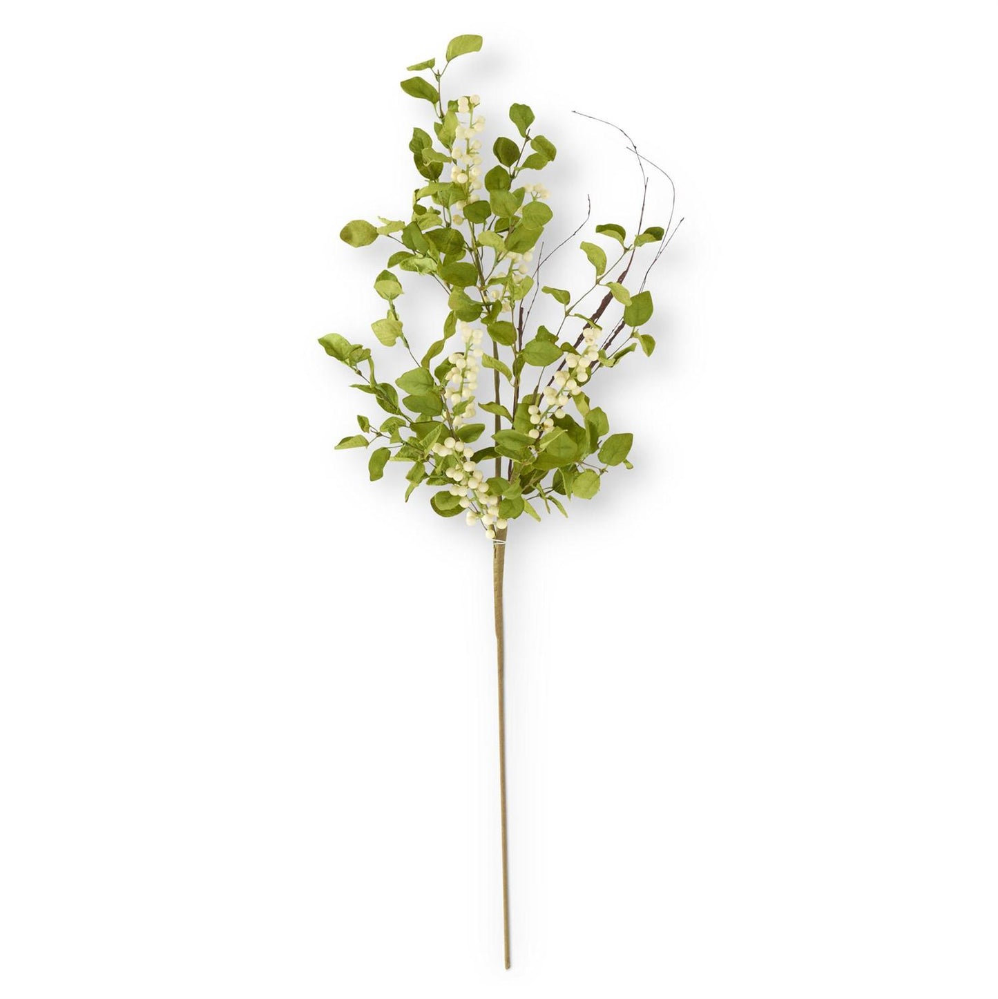 Twig Stem with Cream Berries