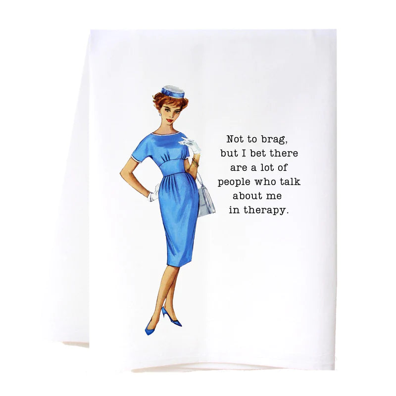 Not To Brag Flour Sack Towel