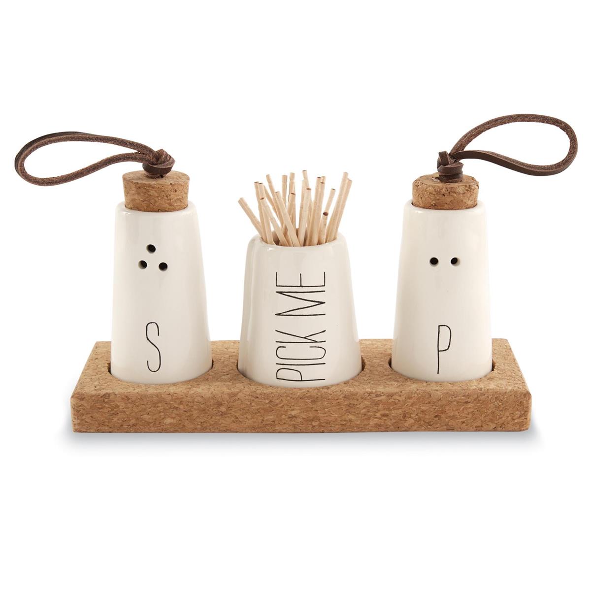 Salt, Pepper & Toothpick Set