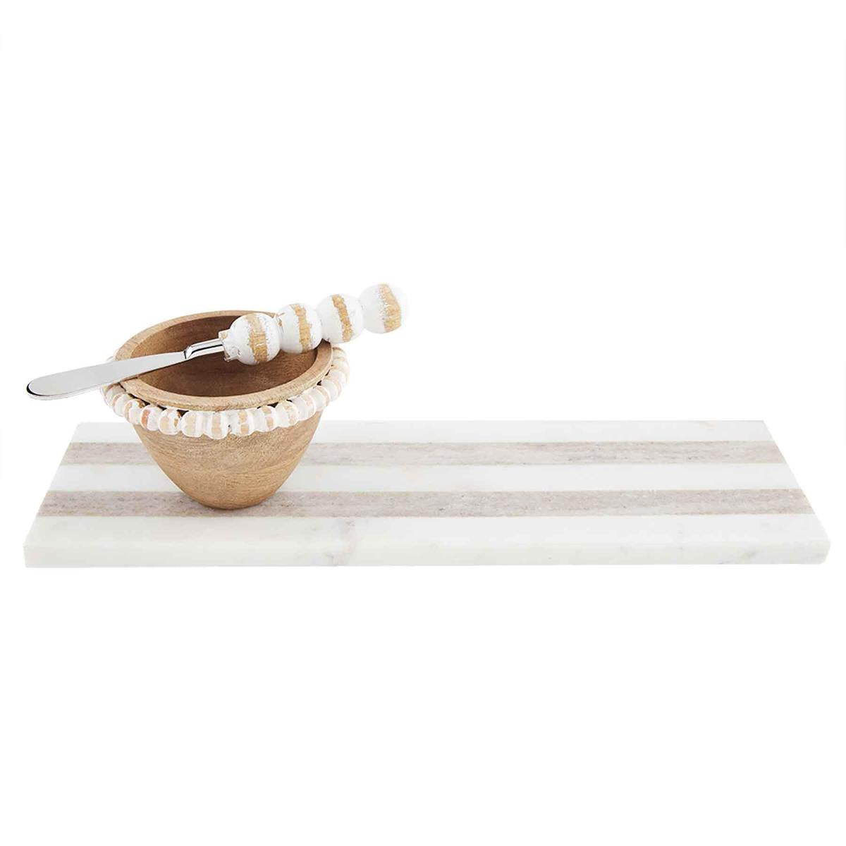 Stripe Marble Board & Dip Set