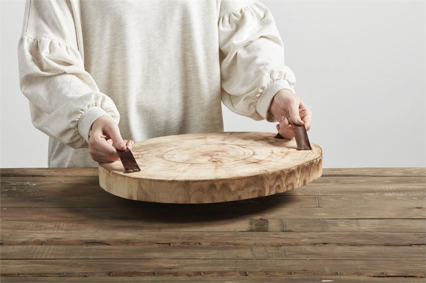 Wood Slice Tray