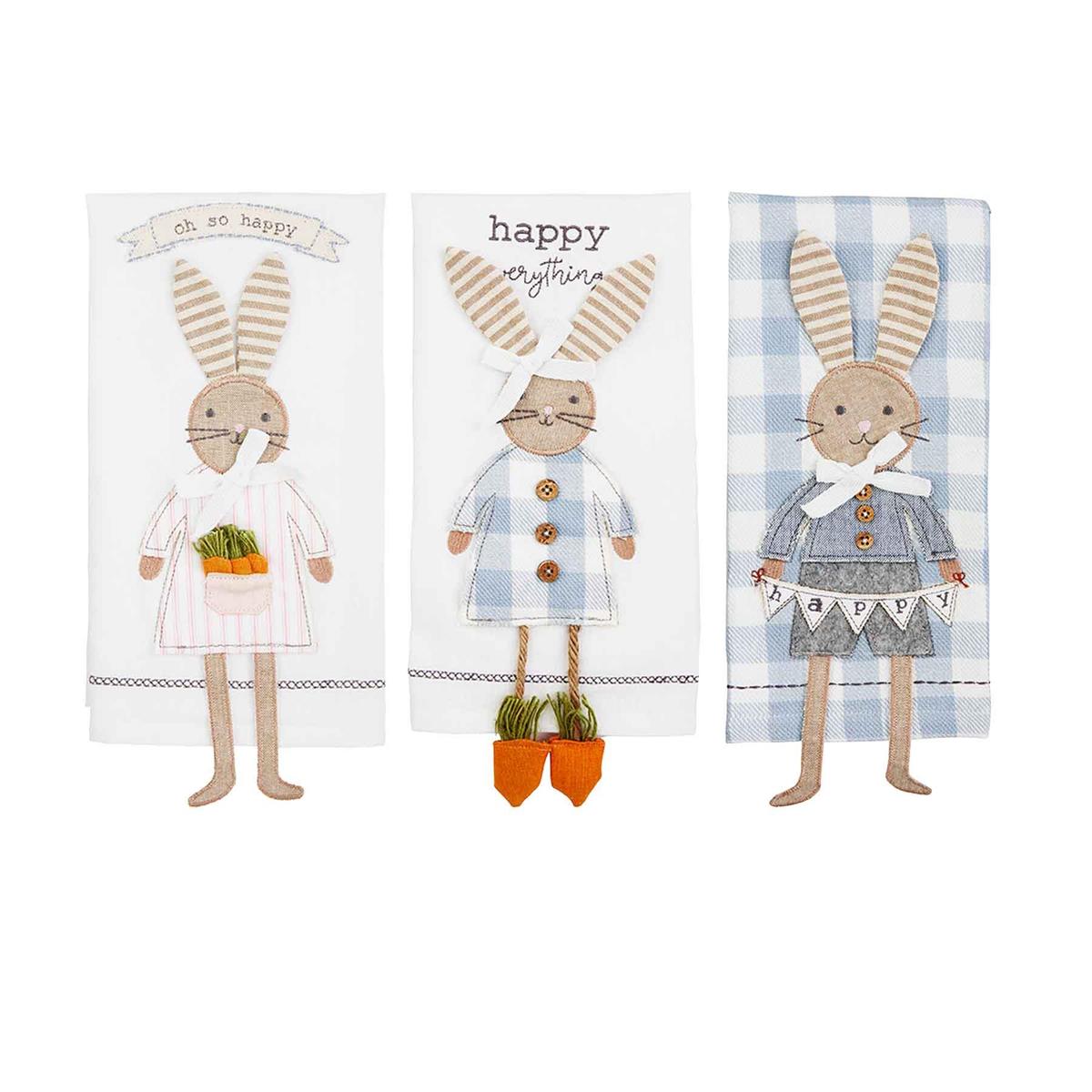 Bunny Dangle Leg Towels