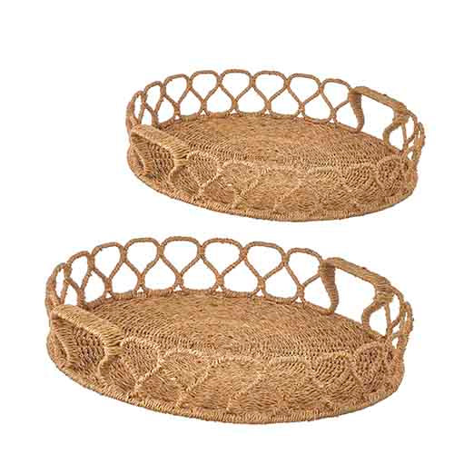 Looped Rattan Trays