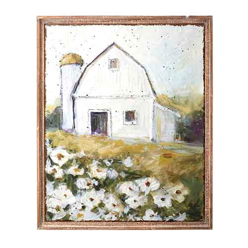 Spring Barn Framed Wall Print