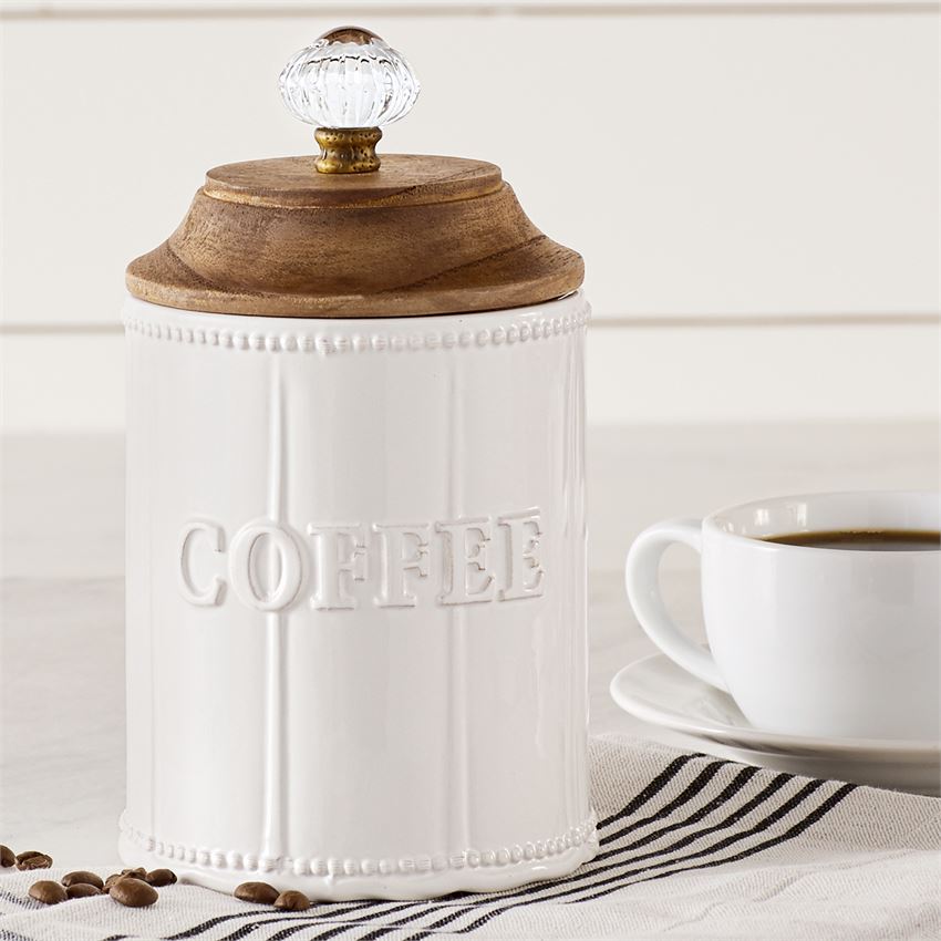 Door Knob & Wood Coffee Canister