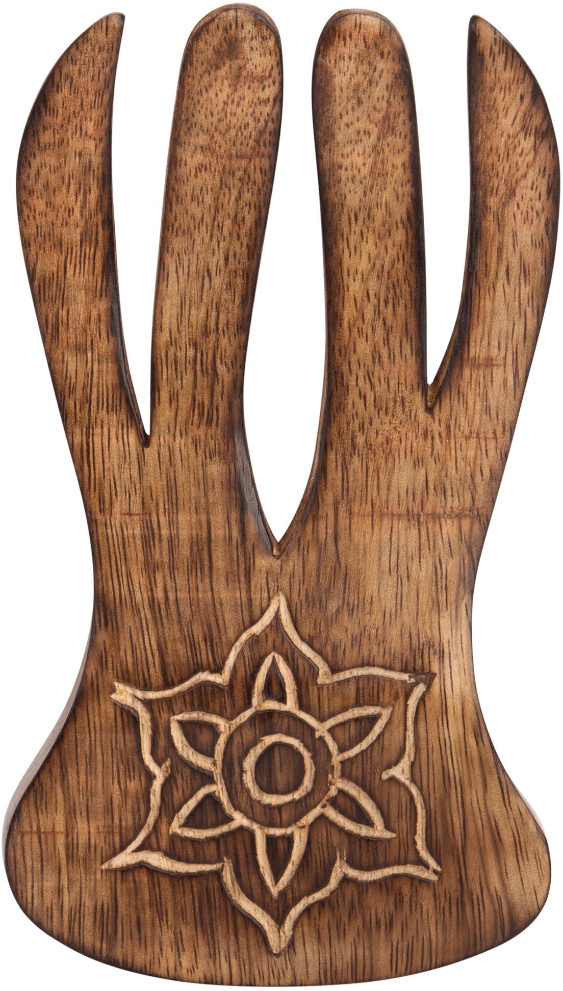SALAD CLAW CARVED WOOD