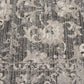 Traditional Charcoal distressed Rug