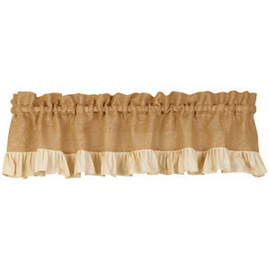 Burlap Ruffle Valance