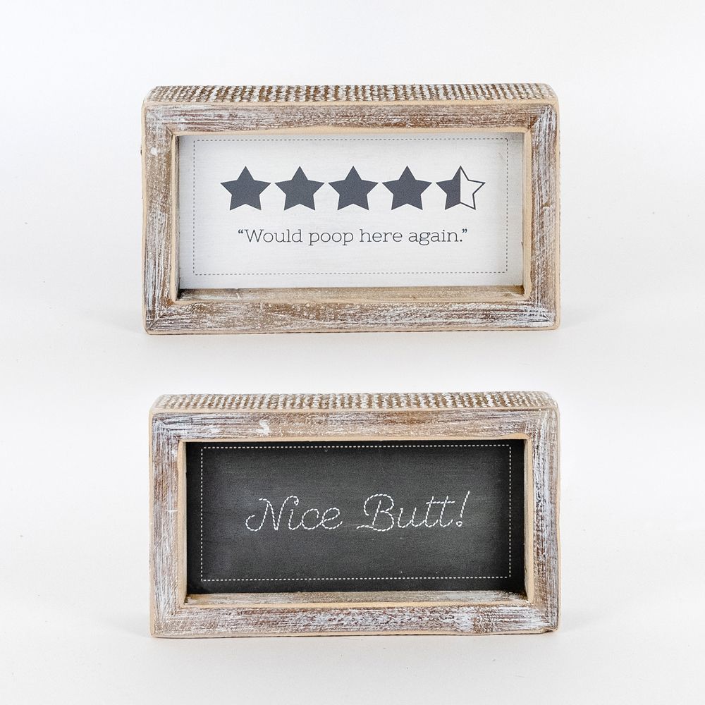 Bathroom Humor Framed Sign