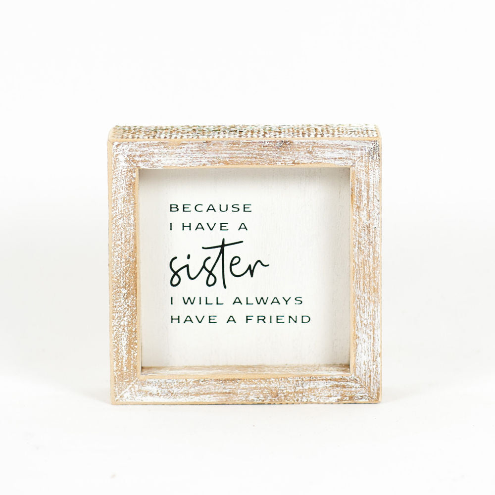 Sister & Friend Wood Sign