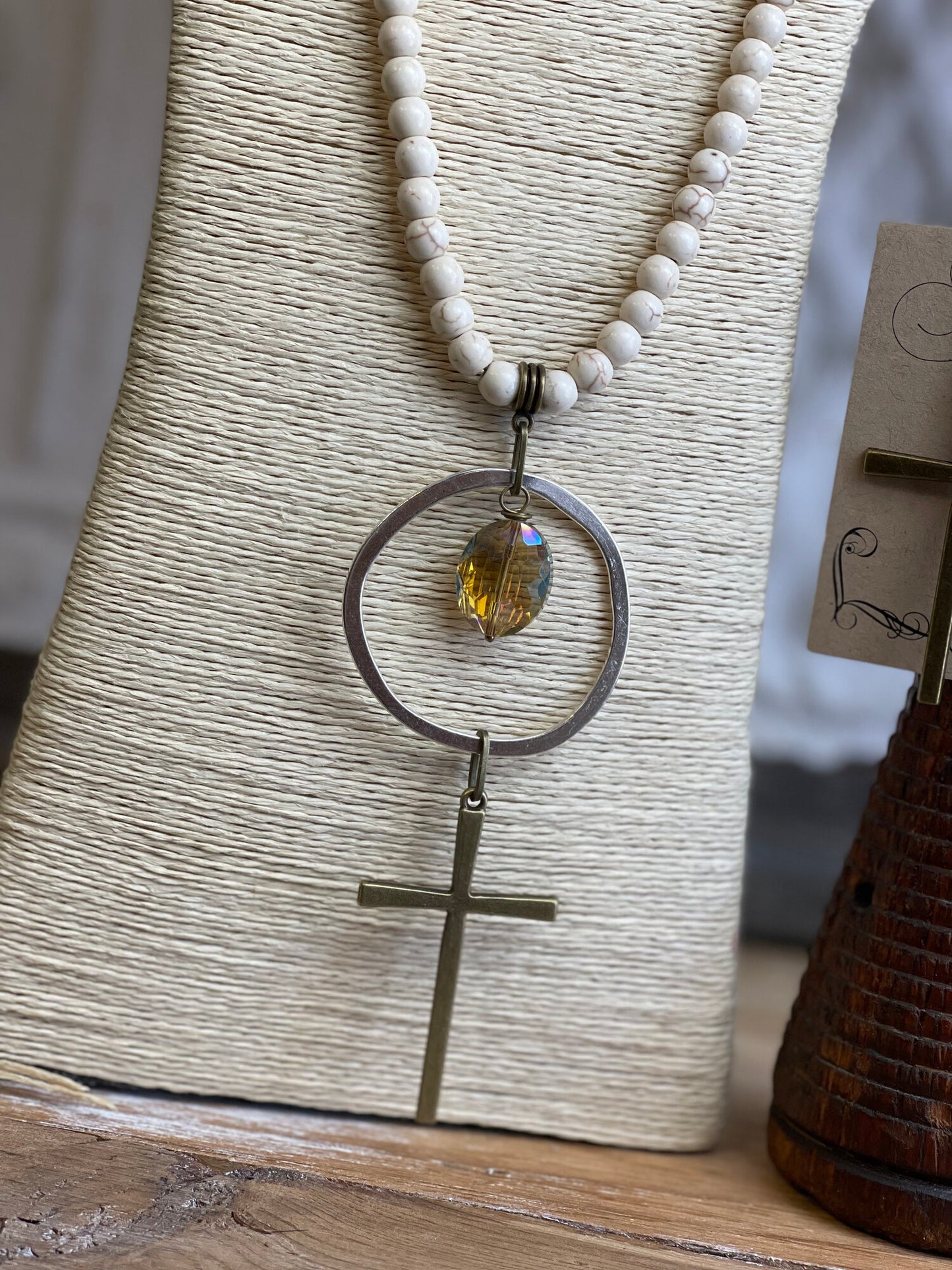 Ring Cross In Natural
