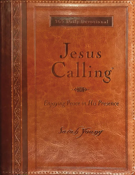 Jesus Calling Large Text Brown Leather
