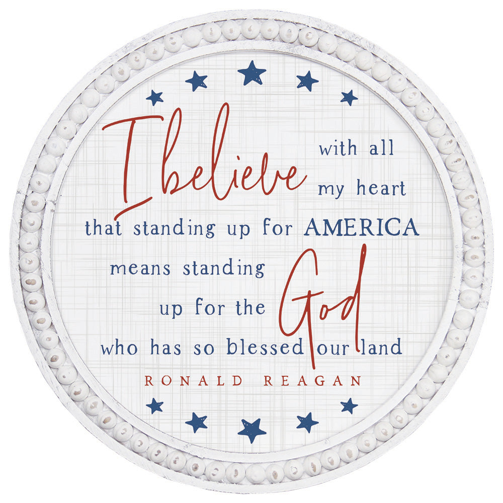 I Believe Ronald Reagan Plaque