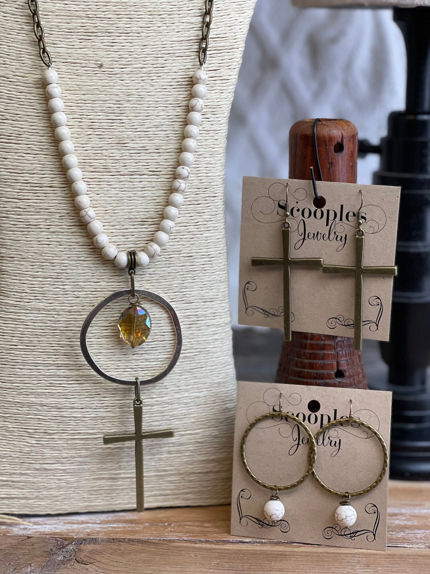 Ring Cross In Natural