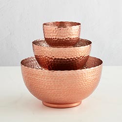Copper Bowl Set