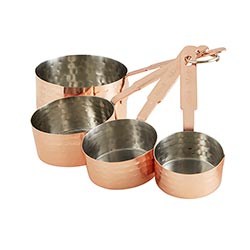 Copper Measuring Cup Set