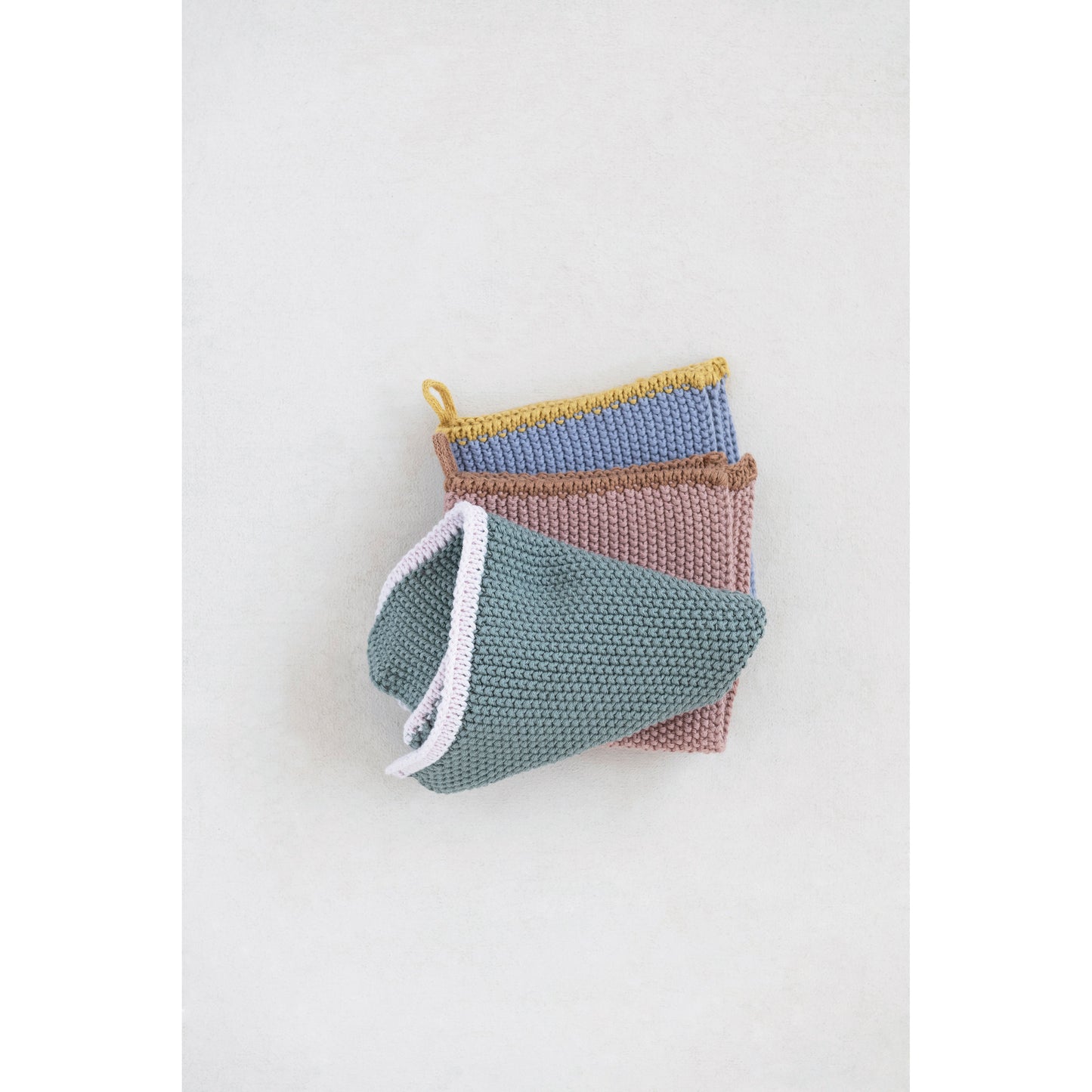 Cotton Knit Dish Cloth Set