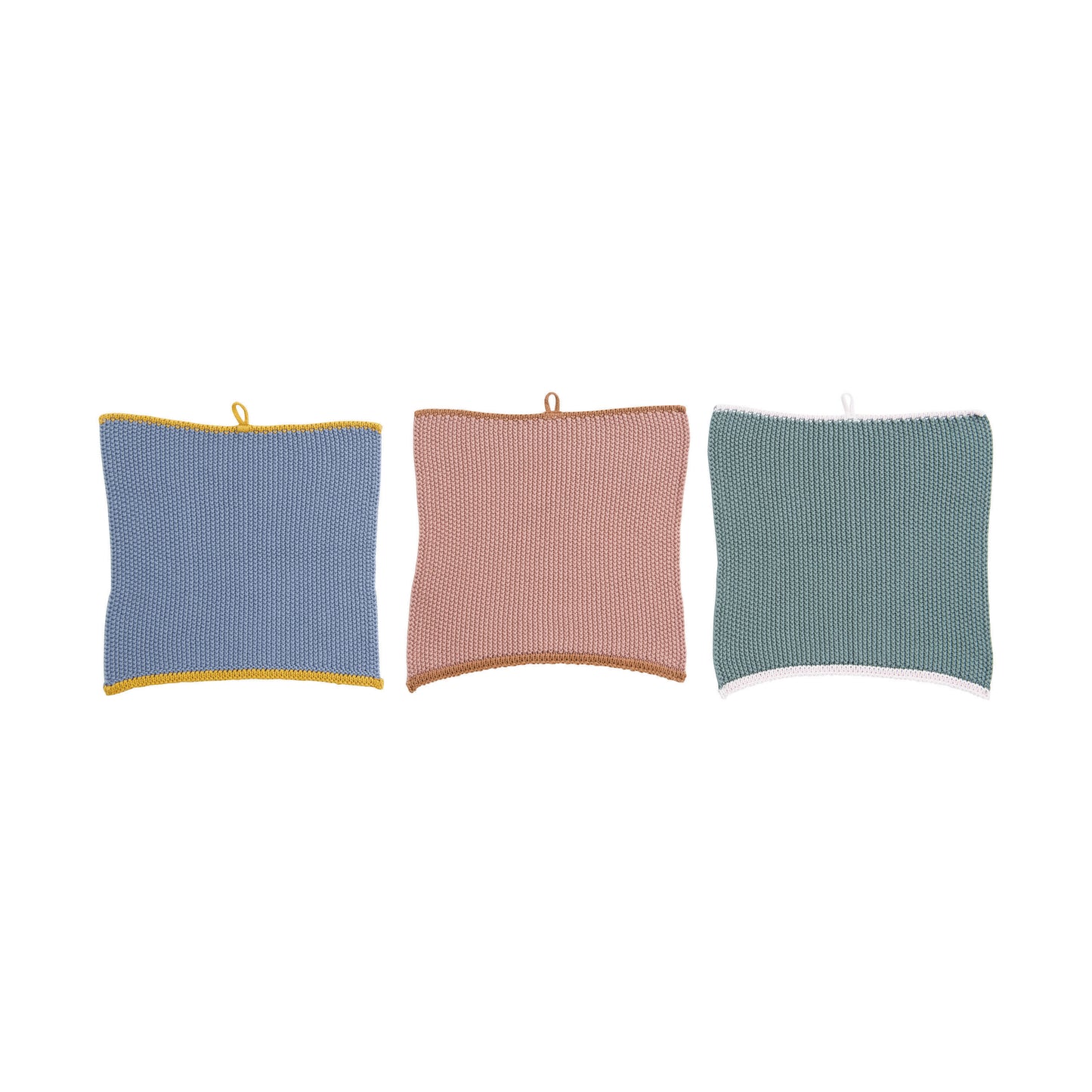 Cotton Knit Dish Cloth Set