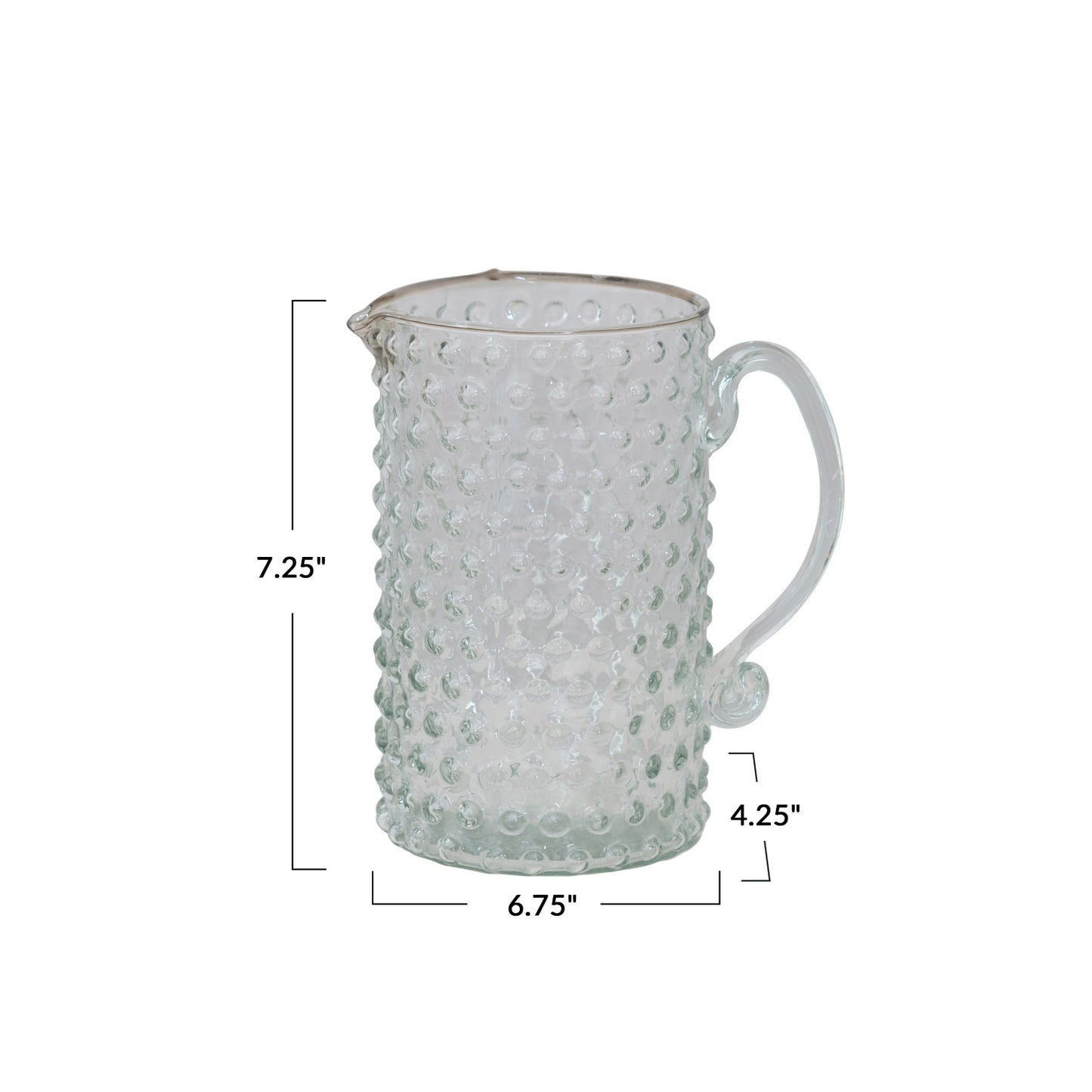 Hobnail Glass Pitcher