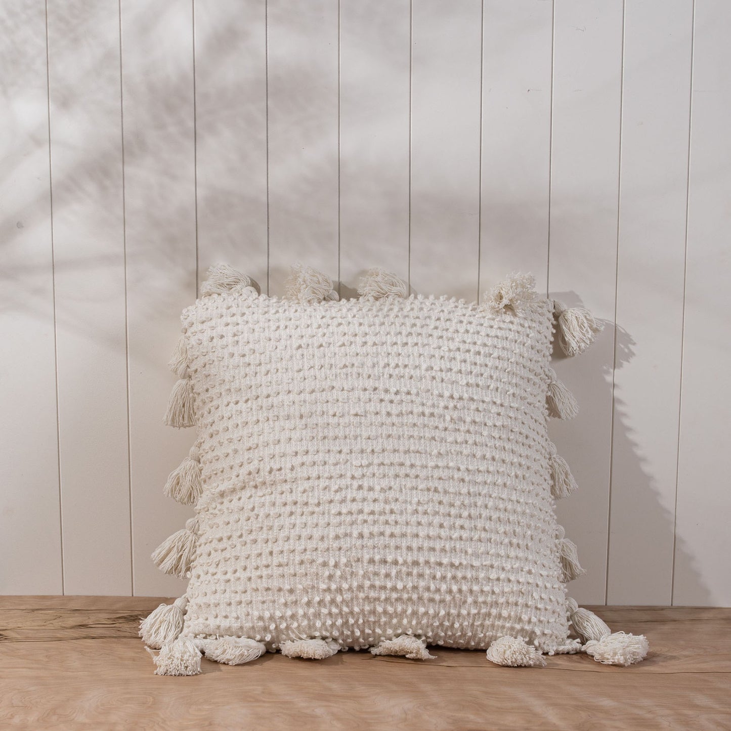 Hand Woven Margaret Pillow Cream