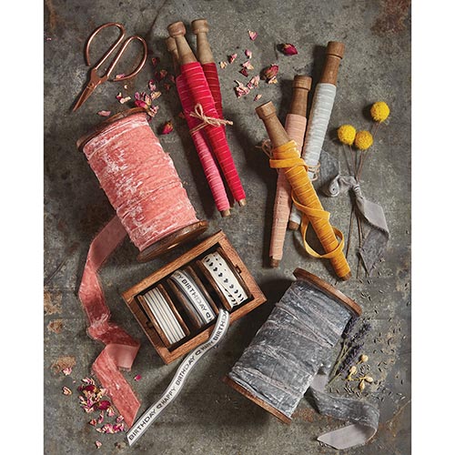 Blush Pink Frayed Velvet