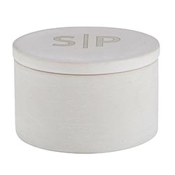 Cement Salt + Pepper Jar