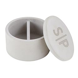 Cement Salt + Pepper Jar