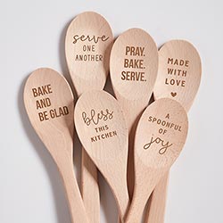 Bless This Kitchen Measuring Spoons - Set of 4