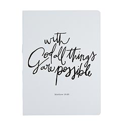 With God All Things Are Possible Journal