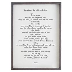 First We Eat Framed Art
