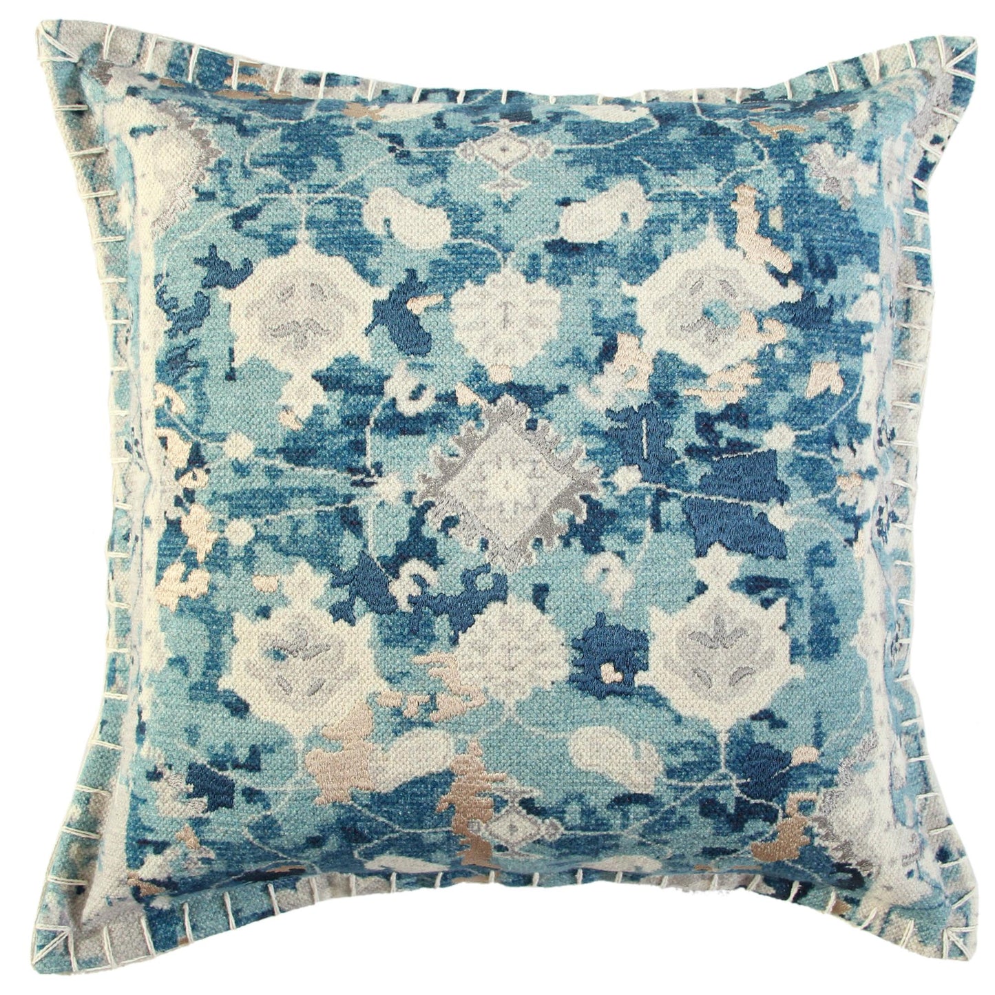 Blue & Natural Pillow