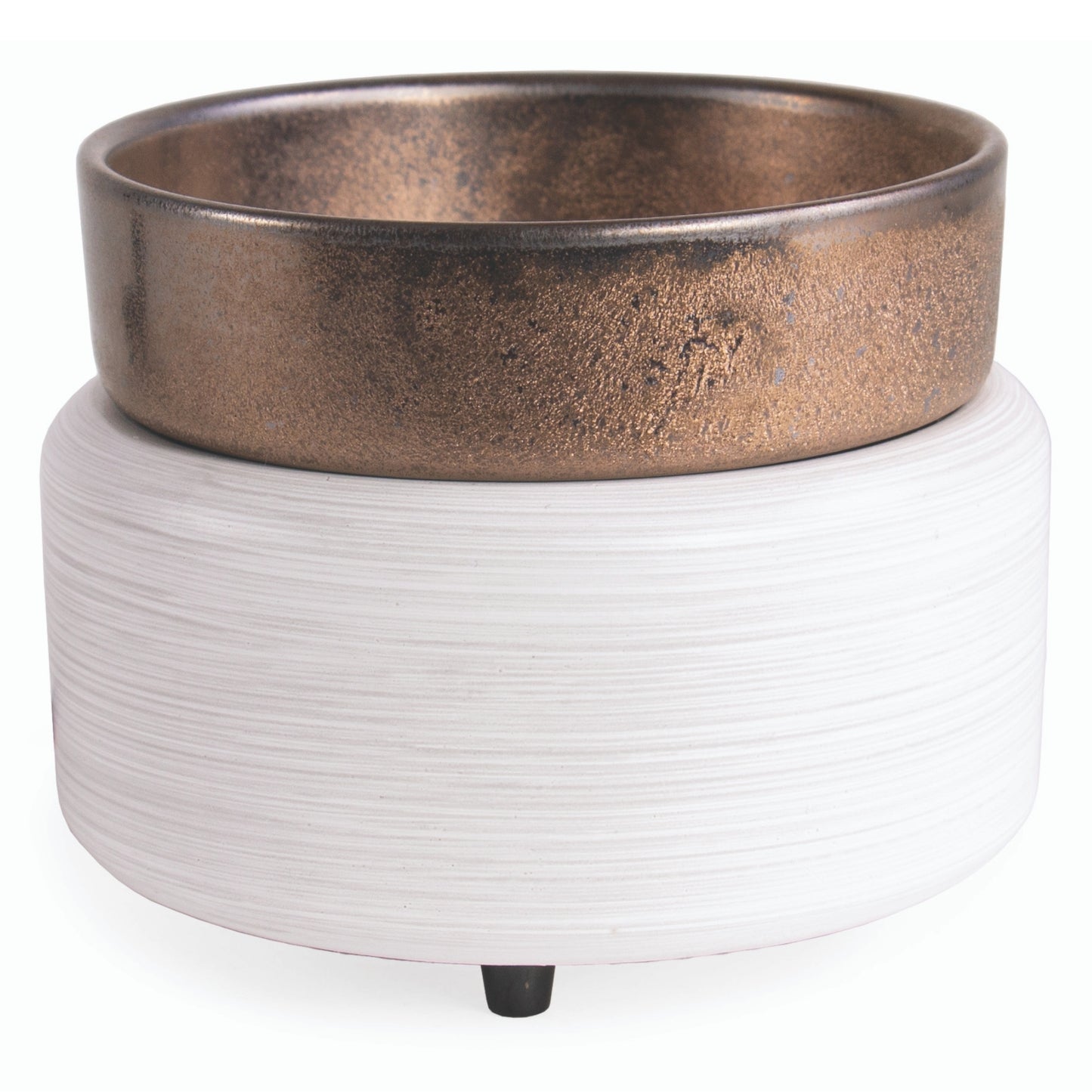 Whitewashed Bronze Wax Warmer