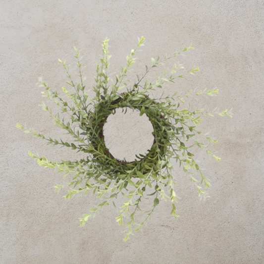 Powdered Green Real Touch Candle Ring
