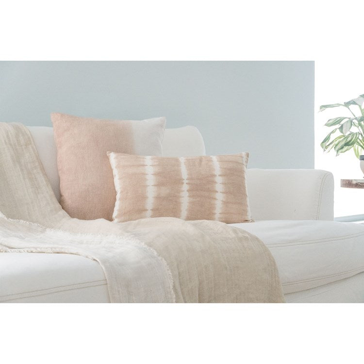 Crinkled Double Weave Linen Throw