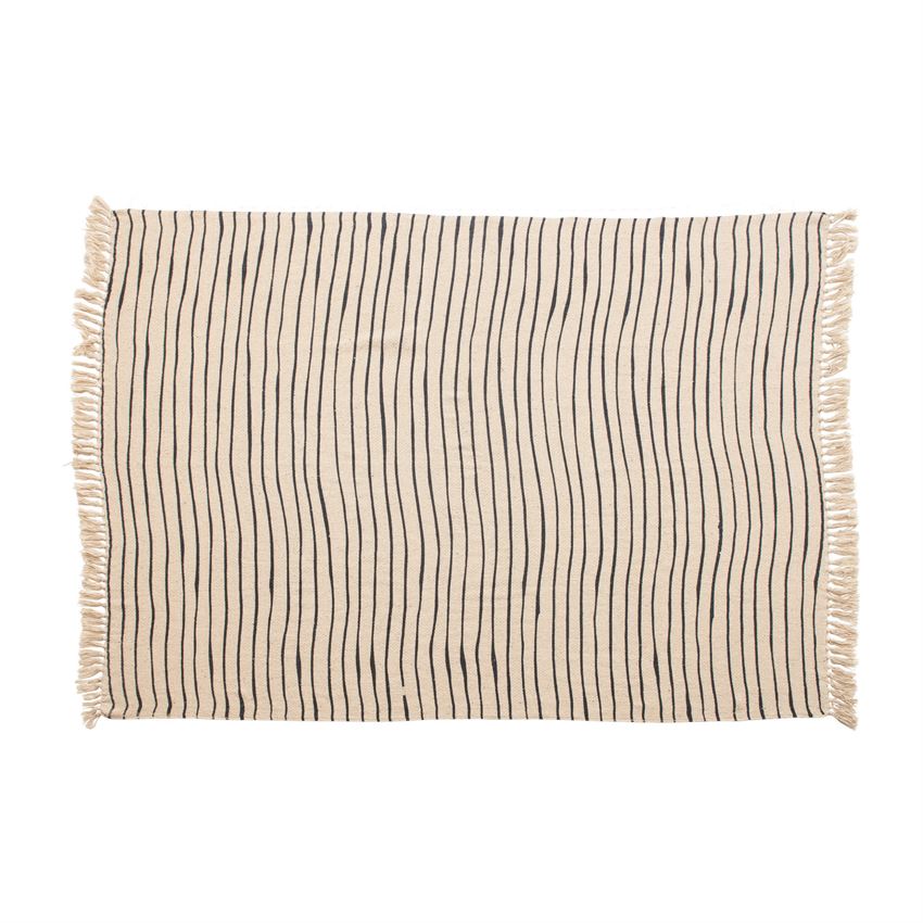 Woven Recycled Cotton Blend Throw