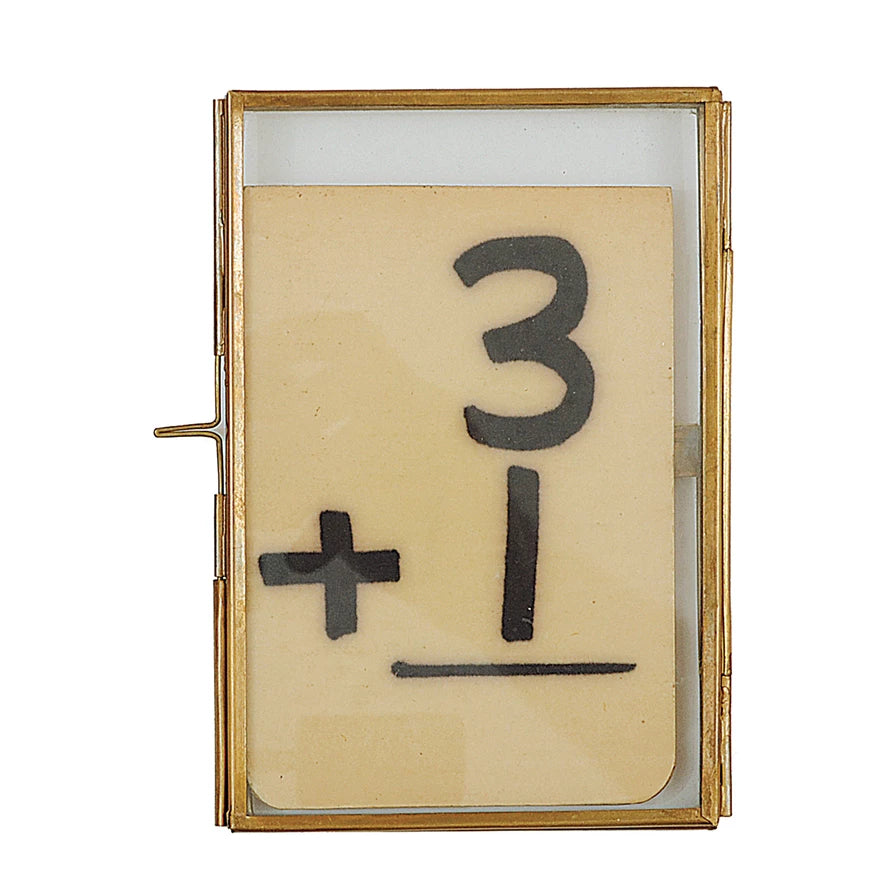 Brass & Glass Photo Frame