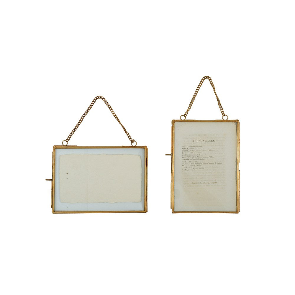 Brass & Glass Photo Frame