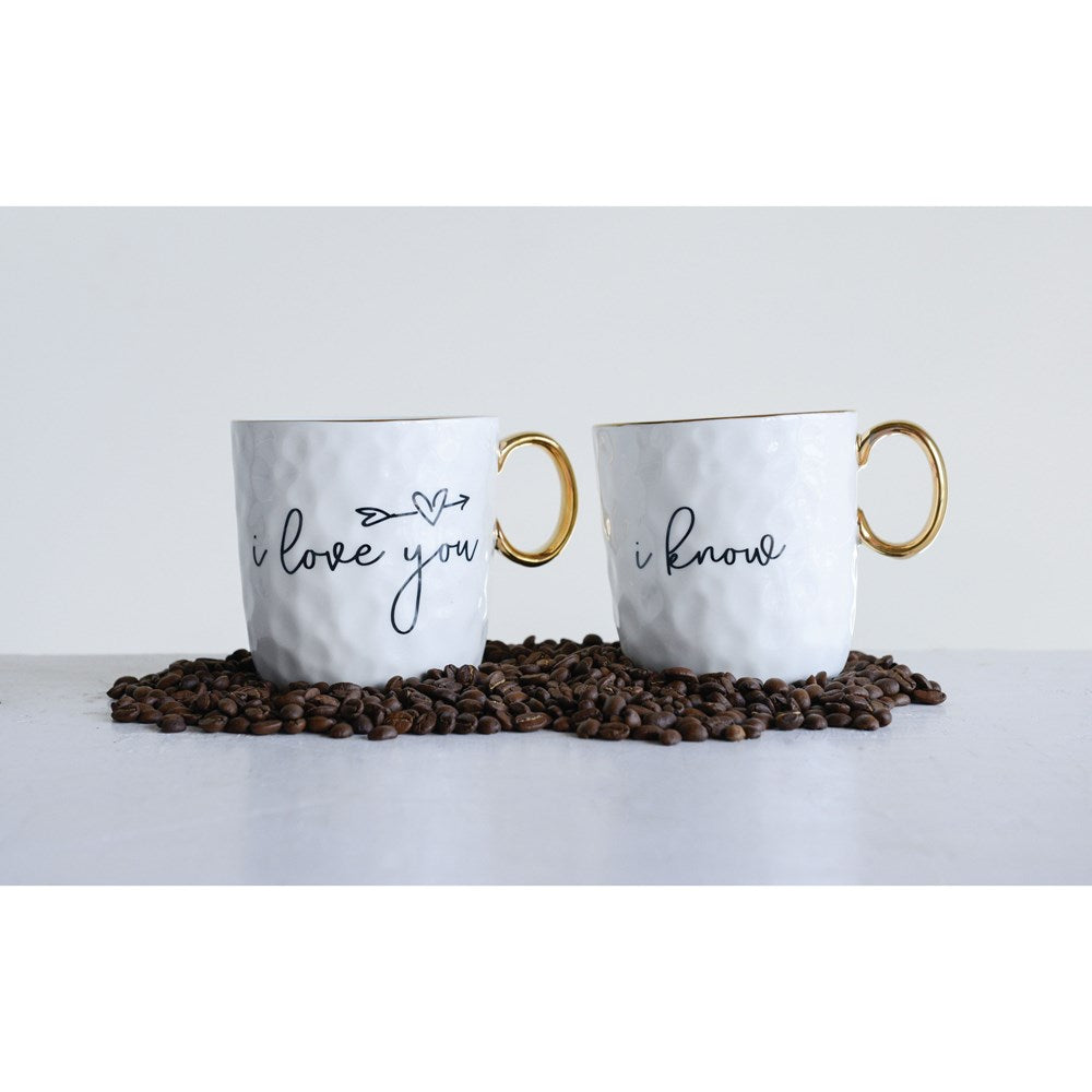 I Love You, I Know Mug Set