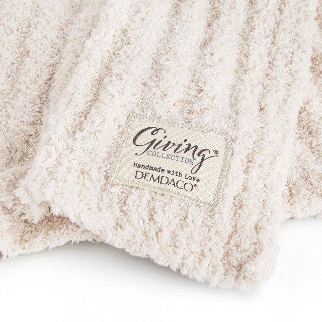 Cream Ribbed Blanket
