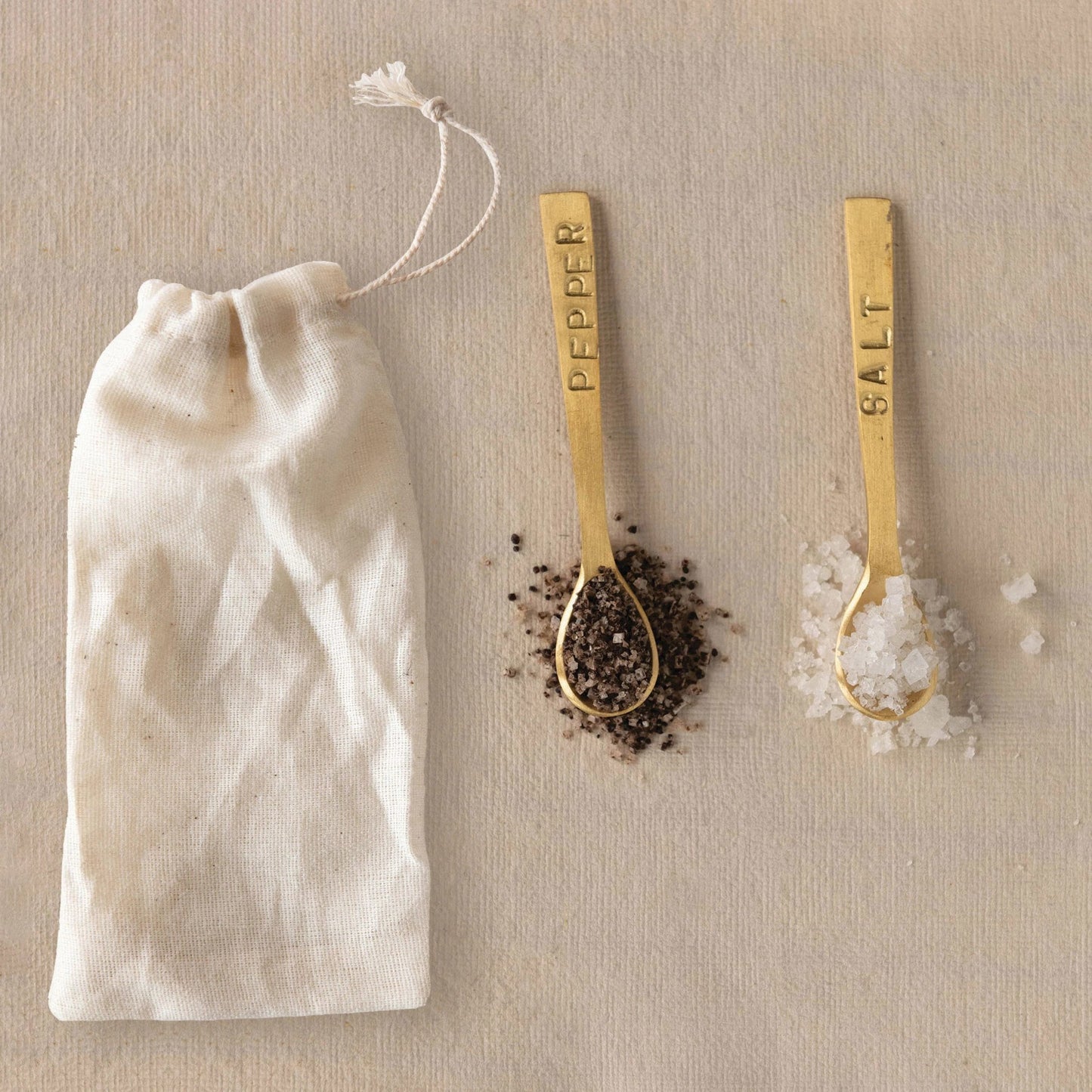 Metal Salt & Pepper Spoons