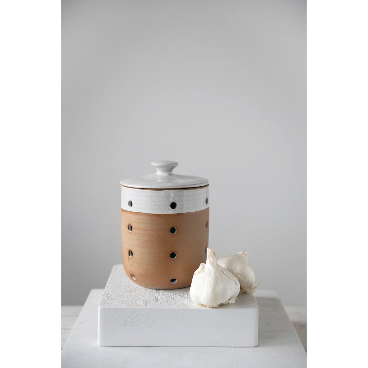 Stoneware Garlic Keeper
