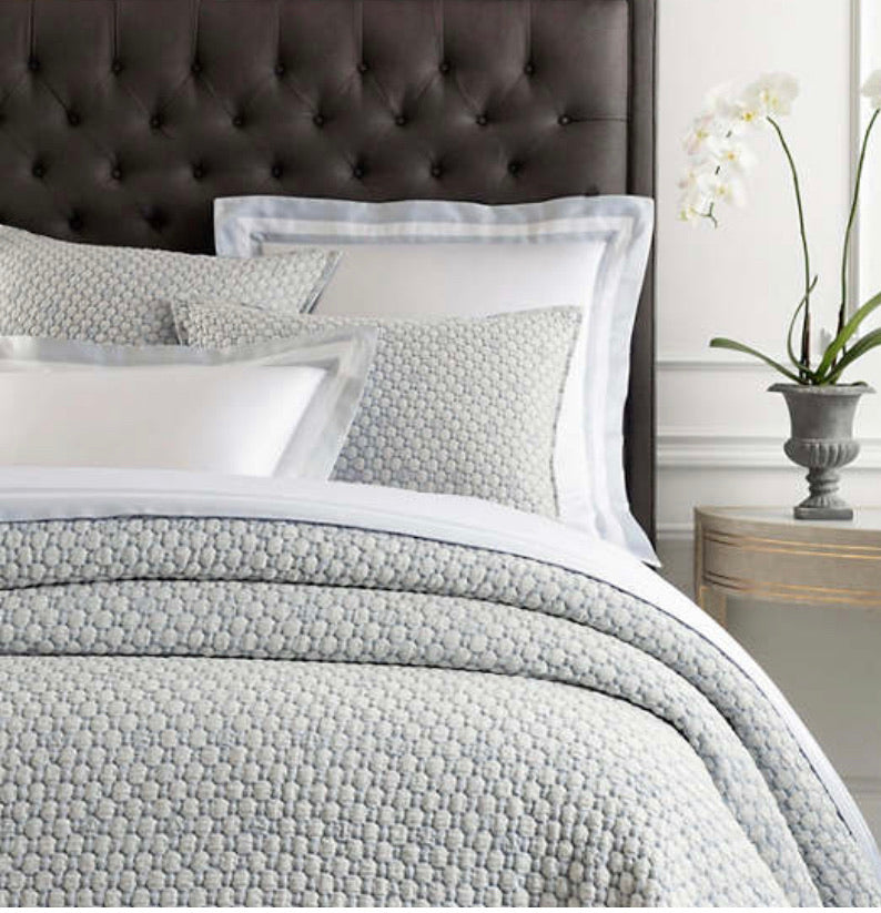 Blue Matelasse Bedding