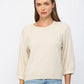 Ribbed Cuff Raglan Sleeve Sweater