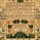 Alphabet Needlepoint Framed Print