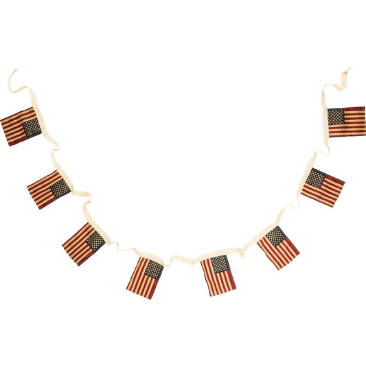 Primitive Flag Garland