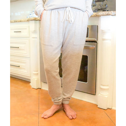 Brushed Hacci Joggers in Taupe