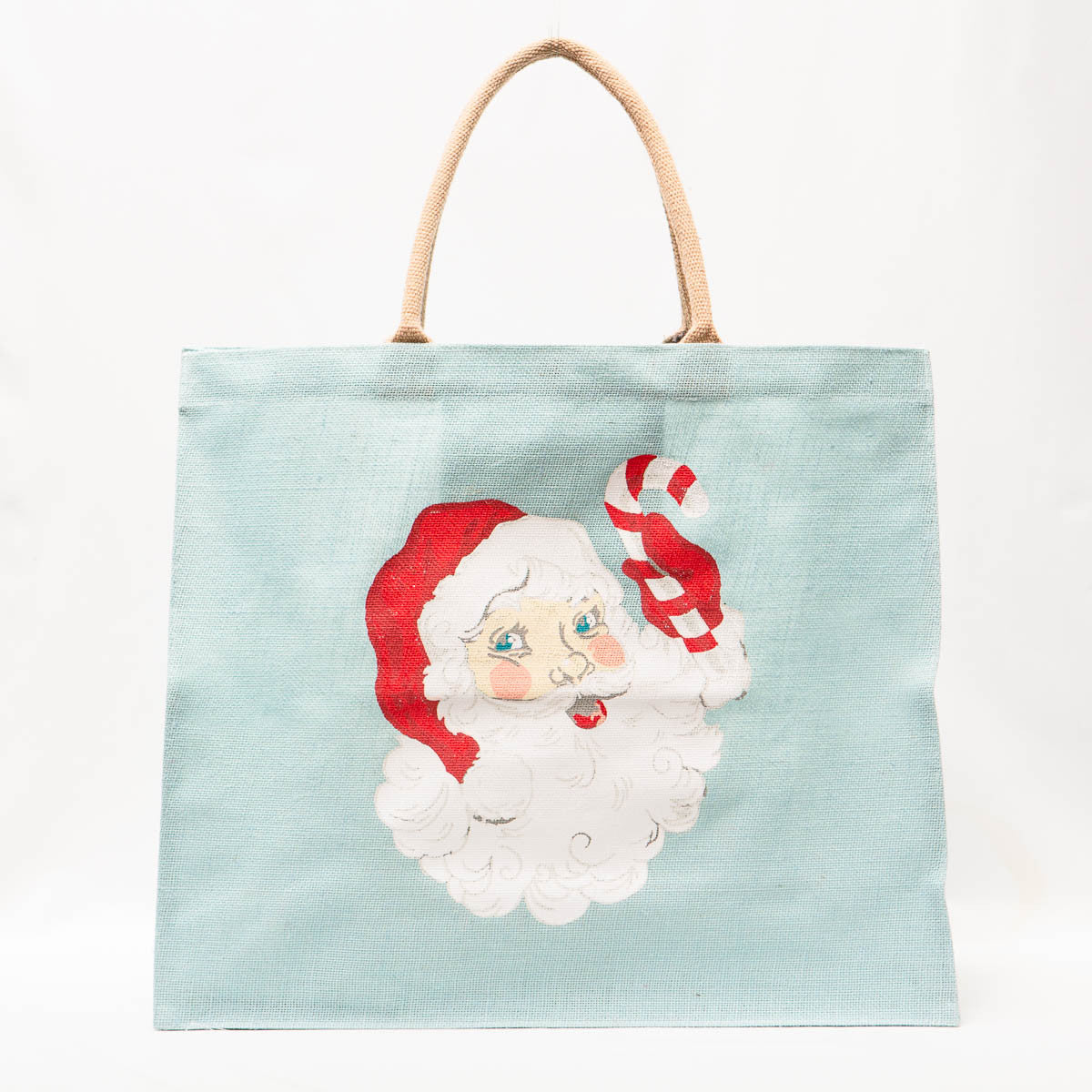 Candy Cane Santa Carry All Tote